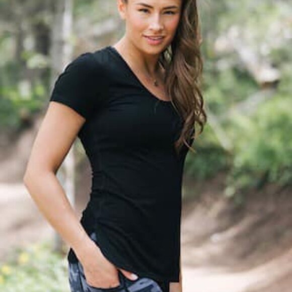 Zyia Active Tops - Black Perfection T
